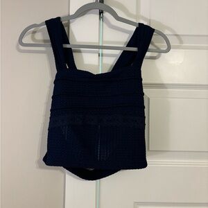 Navy Women’s crop top